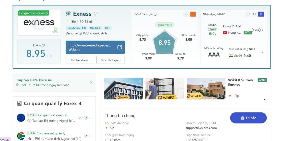 đánh giá từ cộng đồng sàn exness