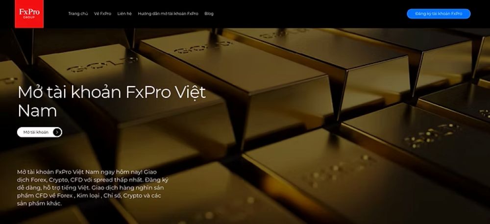 Các loại tài khoản sàn FxPro