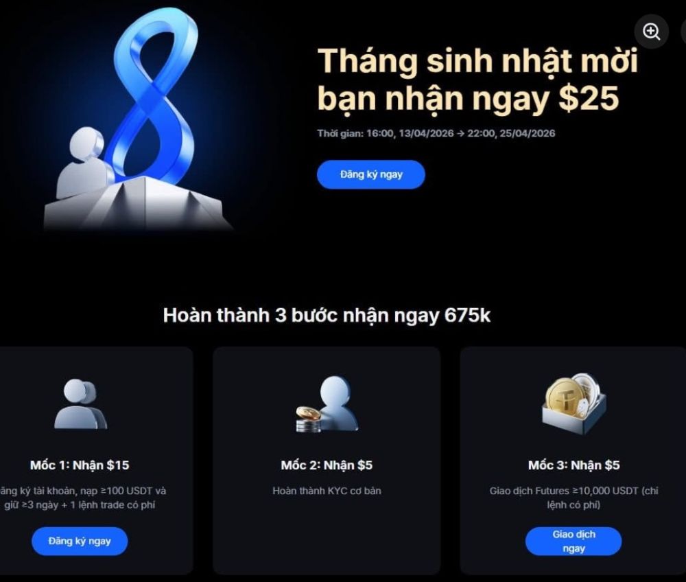 Chi Tiết 3 Nhiệm Vụ Nhận Thưởng Mexc