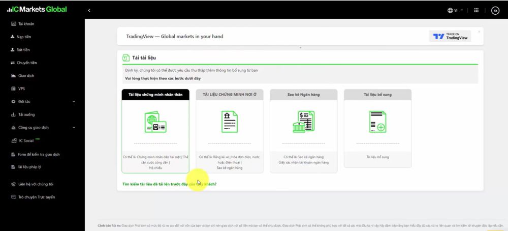 Hướng Dẫn Upload Sao Kê Ic Markets Khi Rút Tiền Về Ngân Hàng Việt Nam 6 Chọn Sao Kê Ngân Hàng