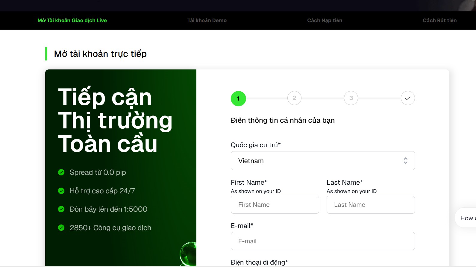 Link Tải Ctrader Ic Markets Mới Nhất Và Hướng Dẫn Cài Đặt Chi Tiết 3 Điền Thông Tin Cá Nhân