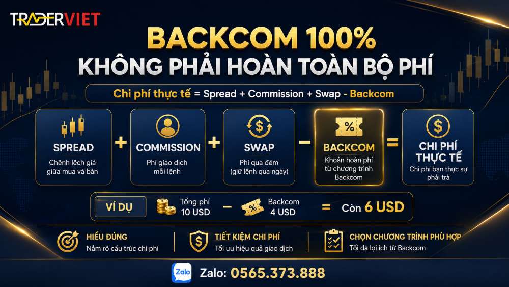 Backcom 100% Nghĩa Là Gì? Có Được Hoàn Toàn Bộ Phí Giao Dịch? 3 Backcom 100% Có Phải Hoàn Toàn Bộ Phí Giao Dịch Không?