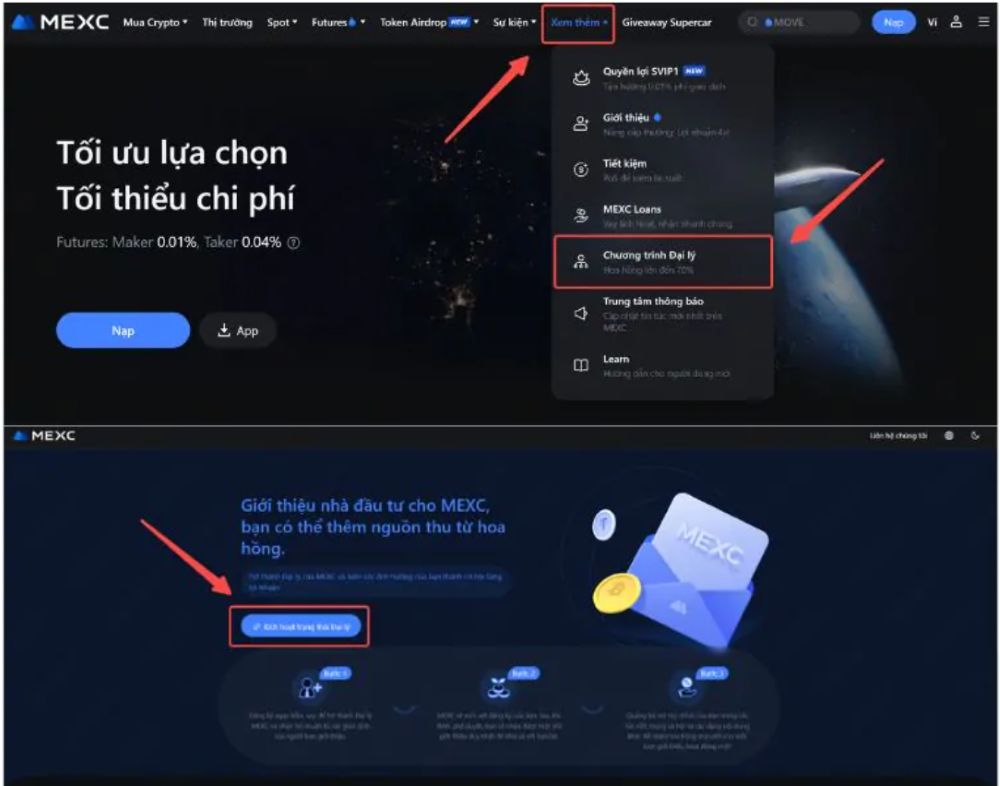 Ib Mexc Là Gì? Hướng Dẫn Trở Thành Đại Lý Mexc Nhận Hoa Hồng Đến 70% 4 Truy Cập Cổng Thông Tin Đại Lý