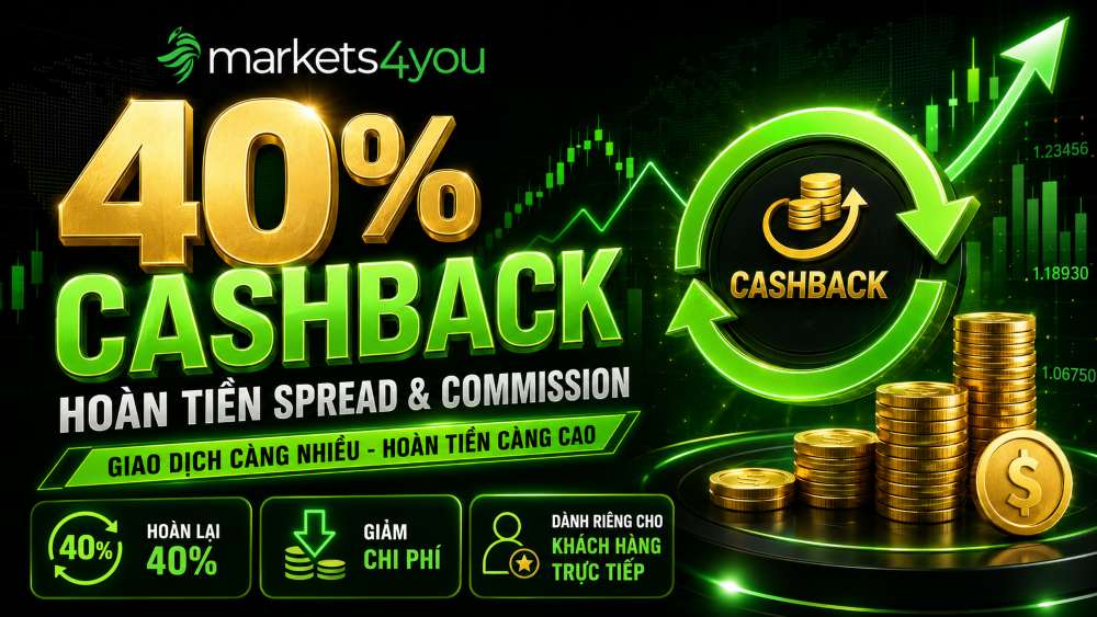 Chương Trình 40% Cashback Của Markets4You