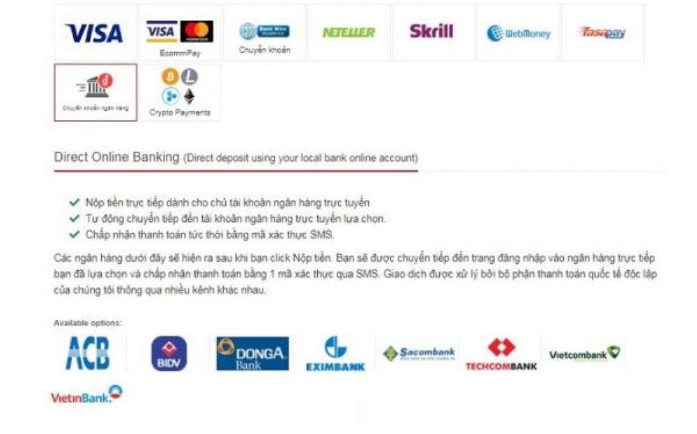 Hfm 6 Nạp Và Rút Tiền Trên Hfm