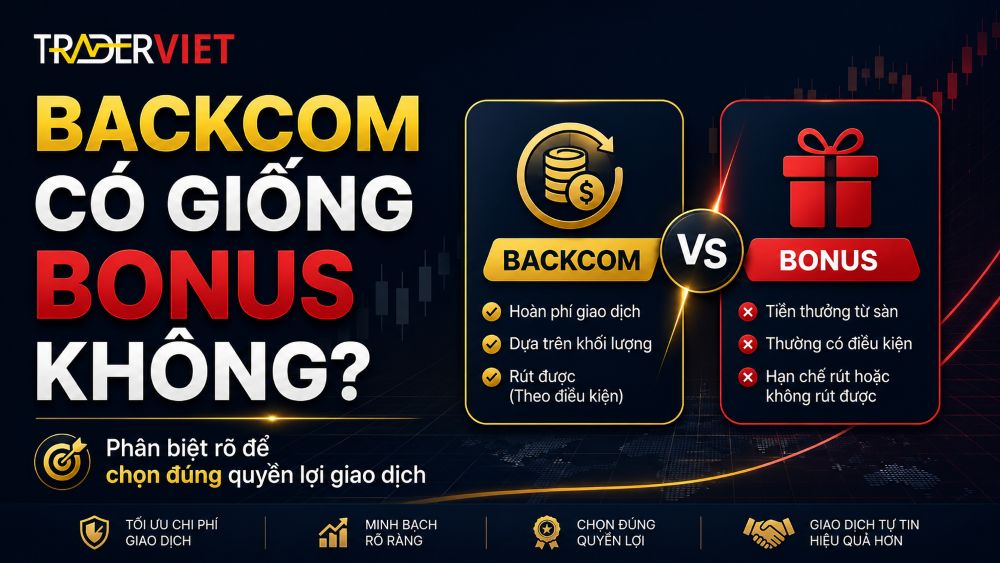 Backcom Là Gì? Cách Hoạt Động Của Hoàn Phí Giao Dịch 4 Backcom Và Bonus Là Hai Chương Trình Khác Nhau.